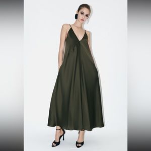 Zara limited edition slip dress from ZW collection